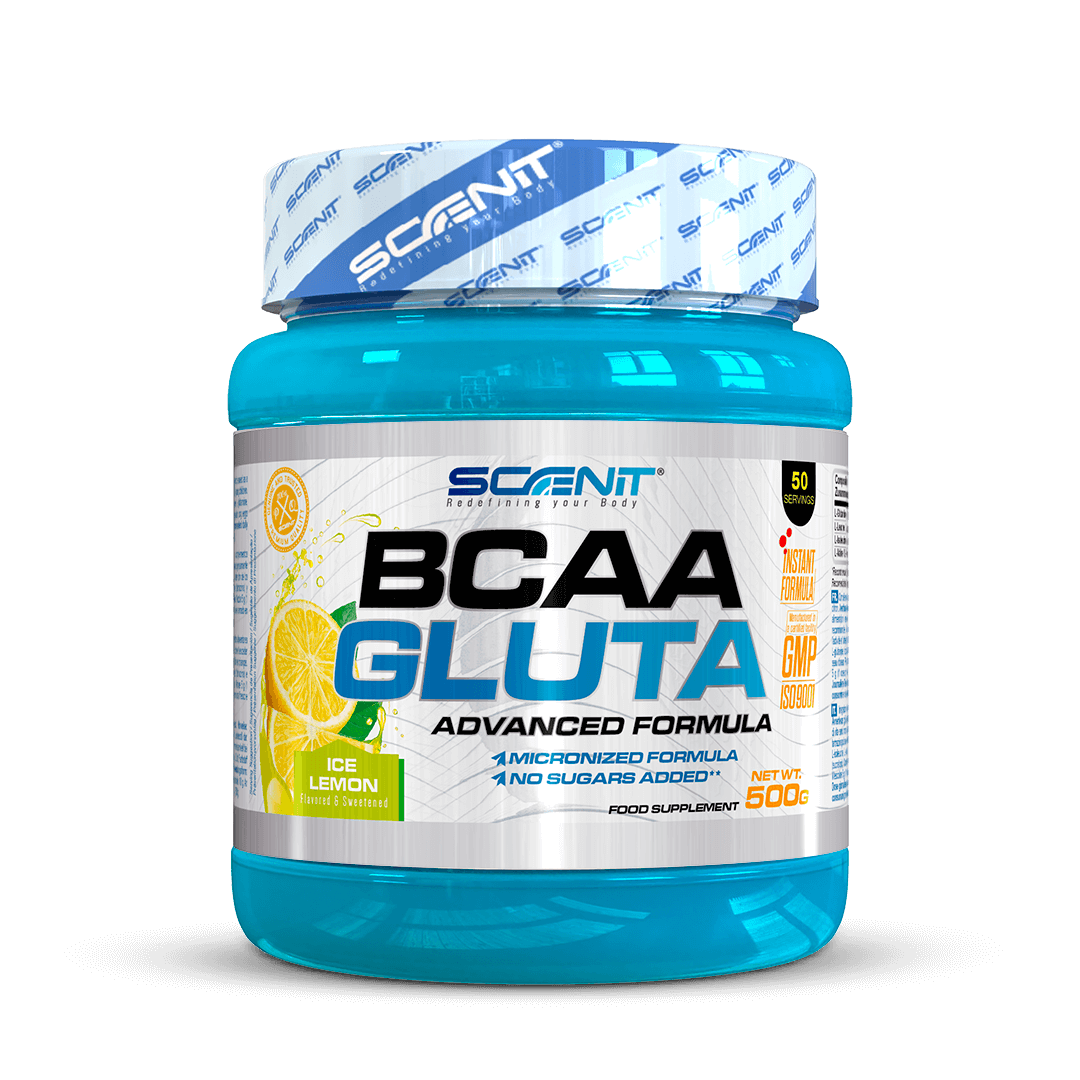 Scenit Nutrition Aminoacidi BCAA GLUTA aminoacidi ramificati 500 g con glutammina
