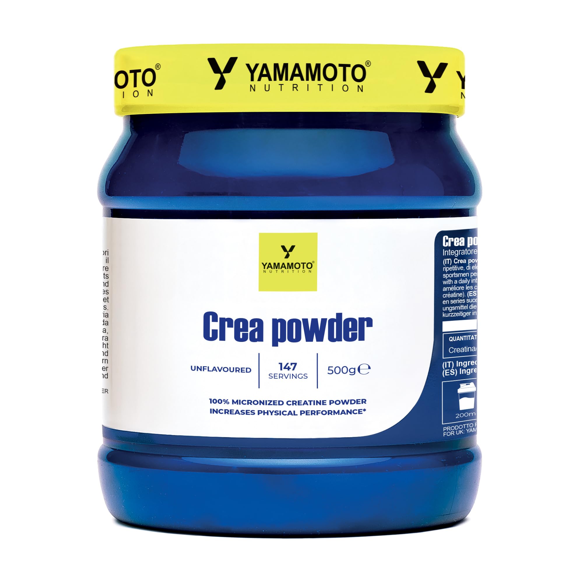 YAMAMOTO Creatina Crea Powder creatina in polvere 1000 g monoidrato pura