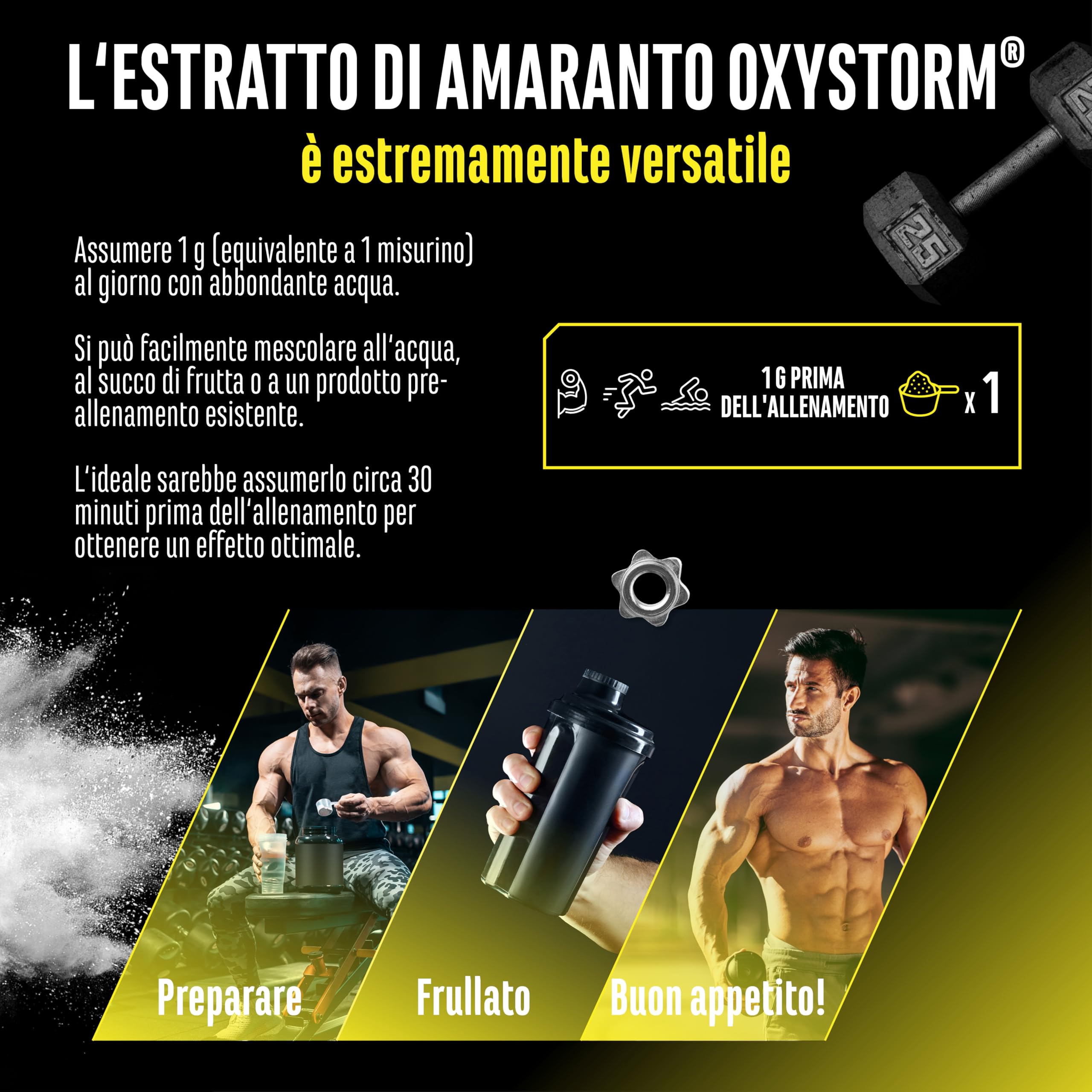 Elite Pre-Workout & Pump Nitrato in polvere (Oxystorm®) nitrato 75 g vegano amaranto