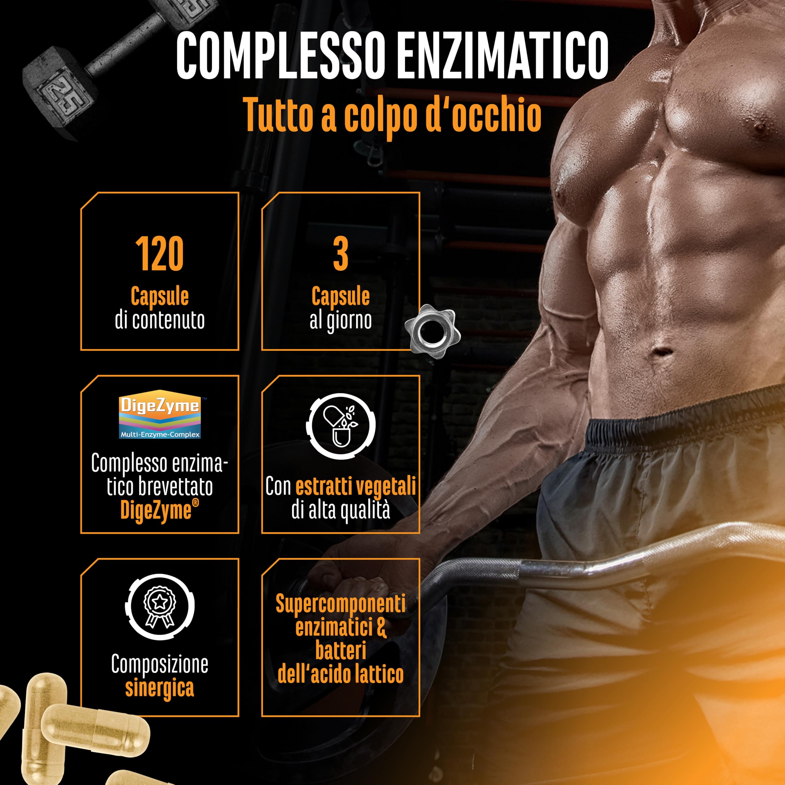 Elite Organ, Joint & Health Support Complesso enzimatico capsule 120 vegano