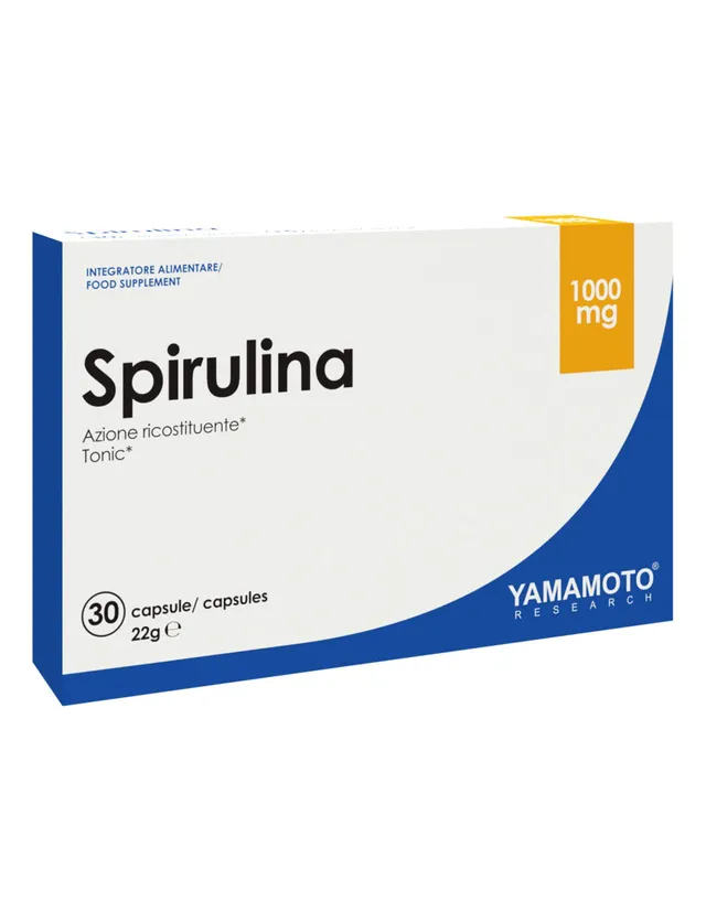 Yamamoto Antiossidanti Spirulina 1000mg integratore 30 capsule antiossidante