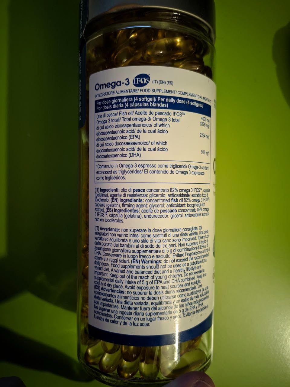 Yamamoto Omega-3 e Cuore e Circolazione Omega-3 IFOS integratore 240 softgels, olio di pesce