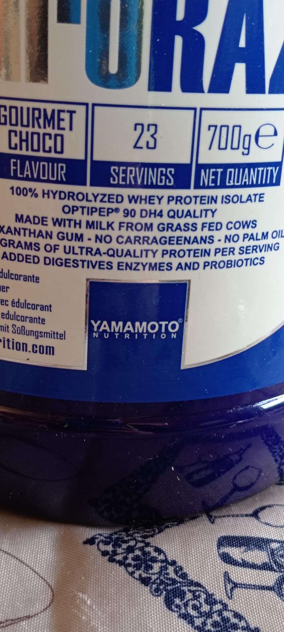 YAMAMOTO Proteine Hydro RAZAN® new formula proteine idrolizzate Cioccolato 2000 g Optipep 90