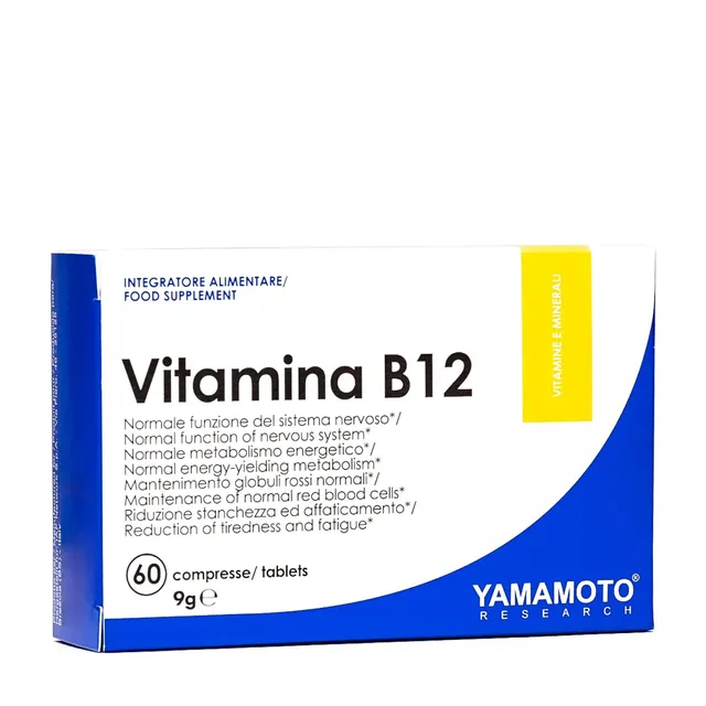 YAMAMOTO Vitamine e Minerali Vitamina B12 compresse 60 unità 1000 mcg metilcobalamina
