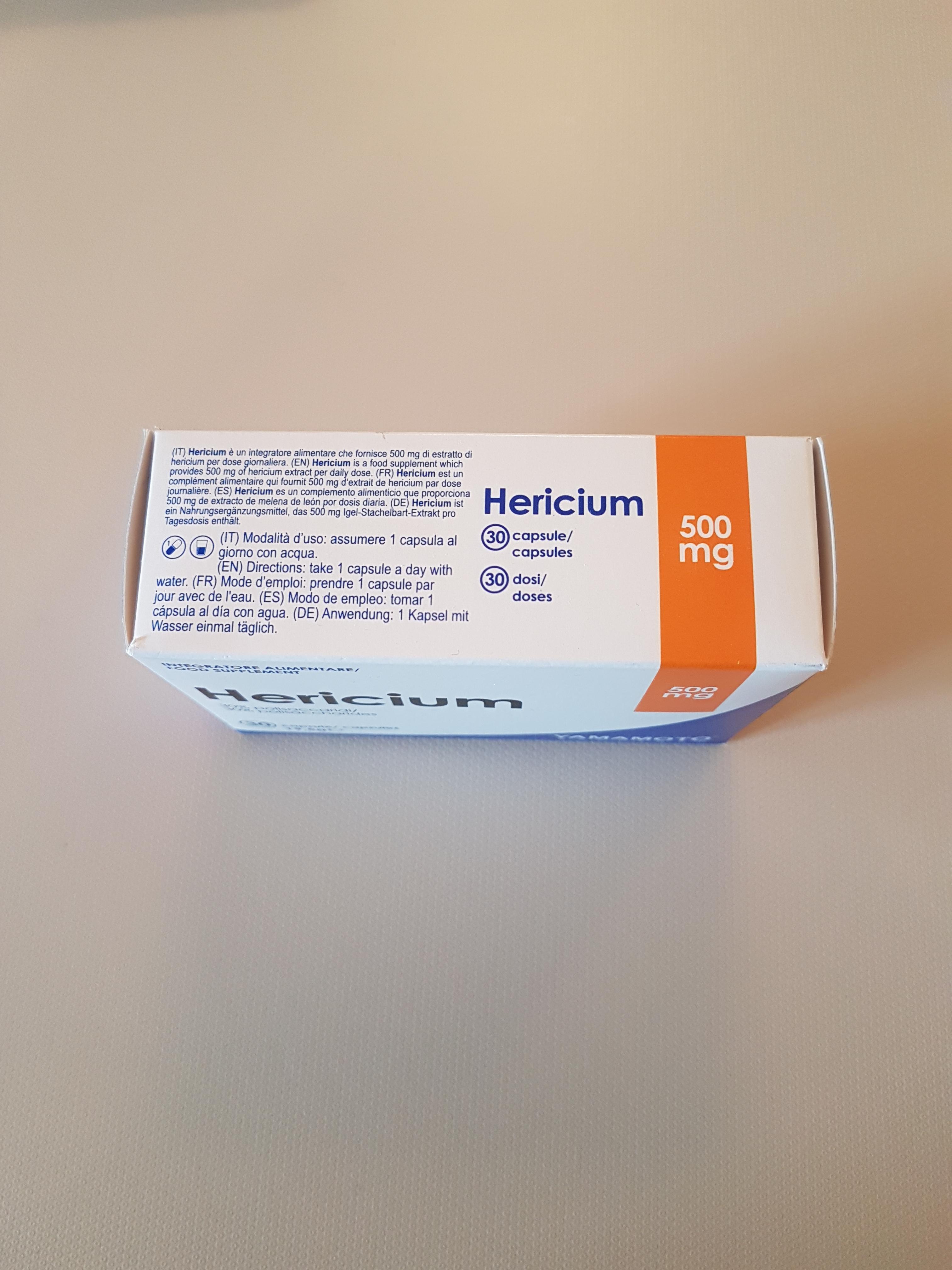 YAMAMOTO Sonno, Benessere Mentale e Memoria Research Hericium integratore 30 capsule, 50 g, 500 mg