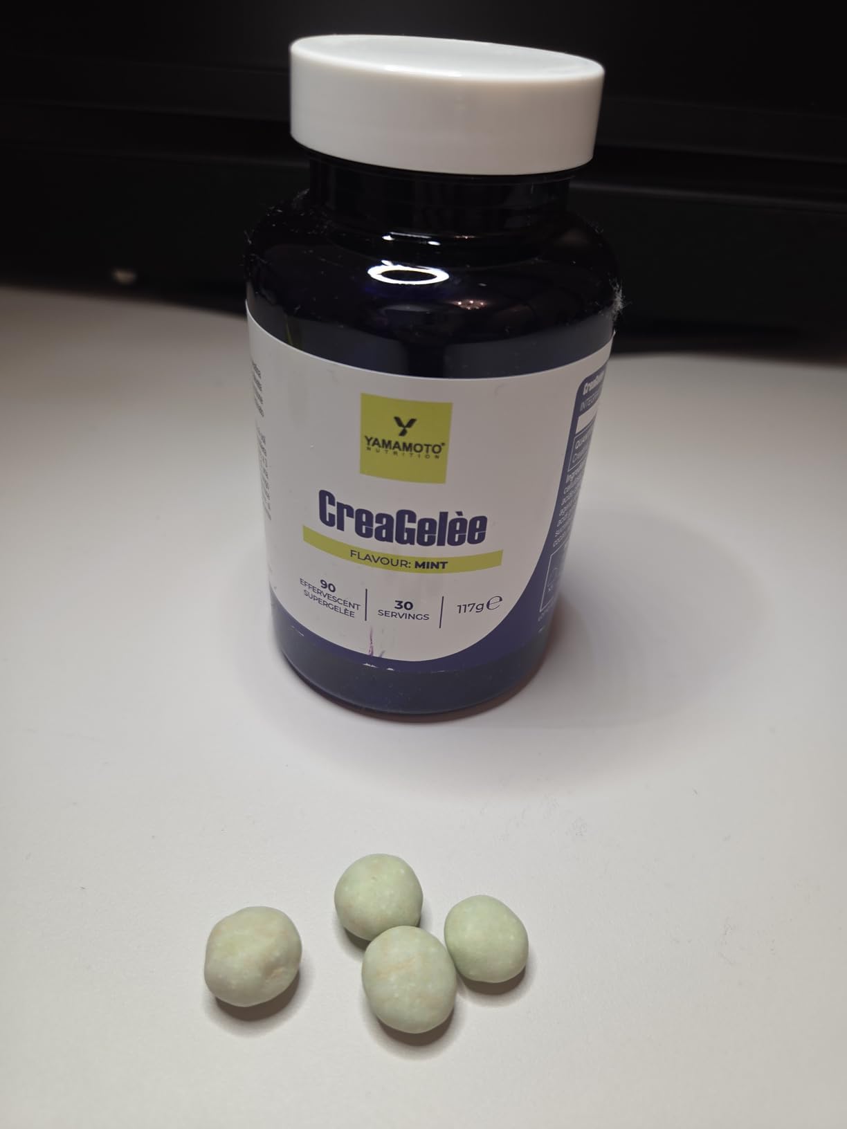 Yamamoto Creatina CreaGelèe creatina monoidrato 90 supergelèe menta effervescente