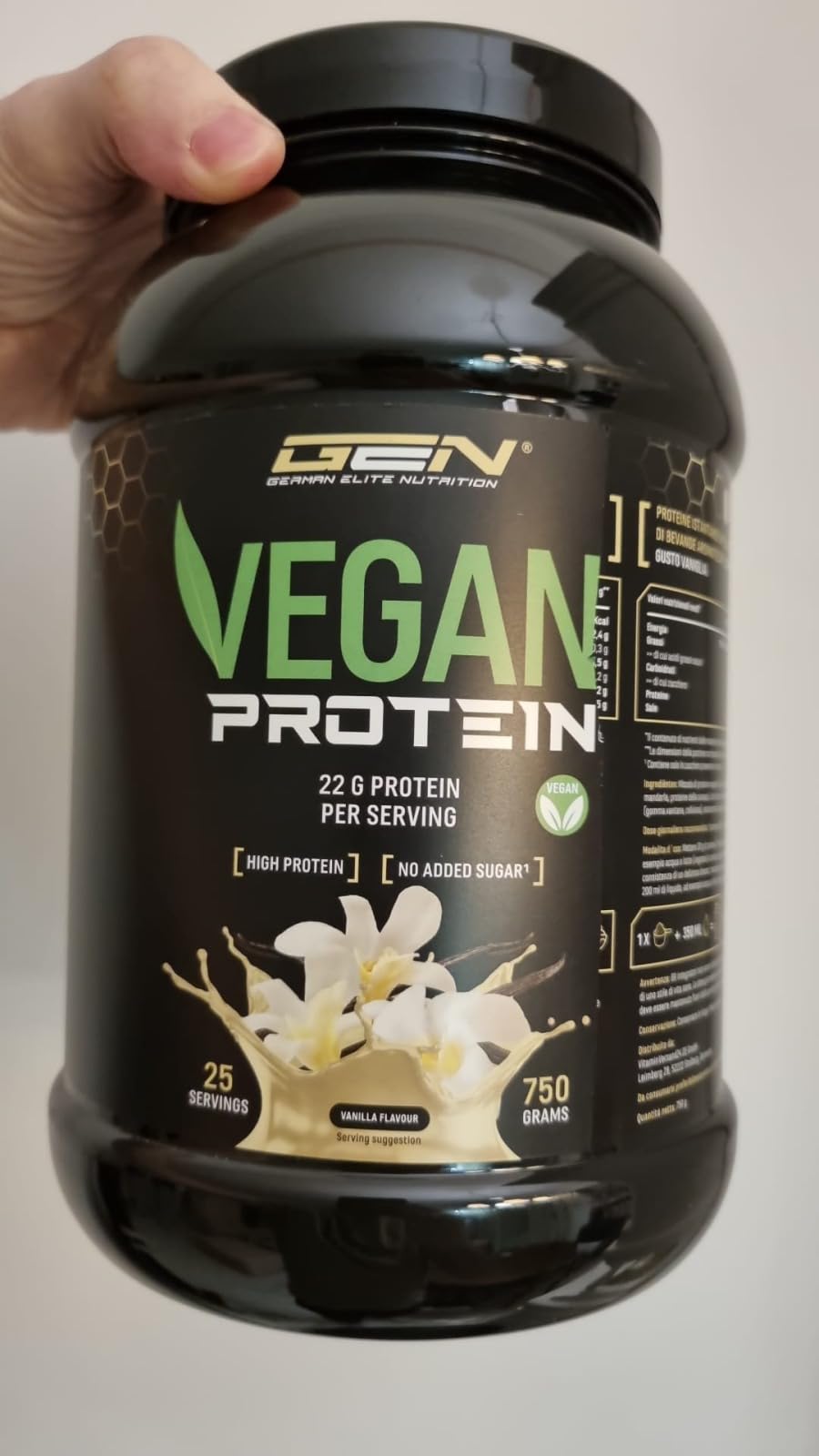 Elite Plant Protein GEN Vegan Protein proteine vegane vaniglia 750 g senza soia
