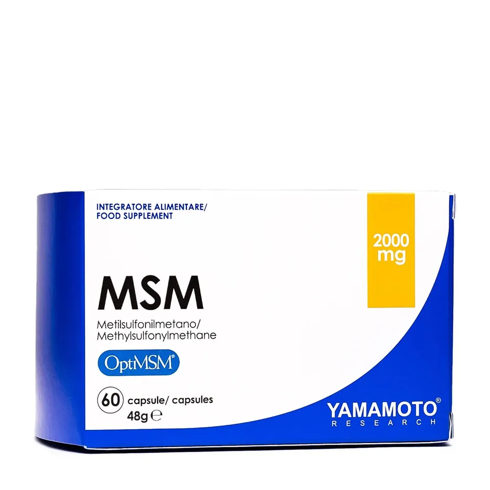 YAMAMOTO Muscoli, Articolazioni e Ossa Research Msm integratore 60 capsule, 2000 mg