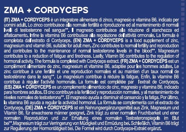 YAMAMOTO Vitamine e Minerali Zma + CORDYCEPS capsule 60 capsule zinco