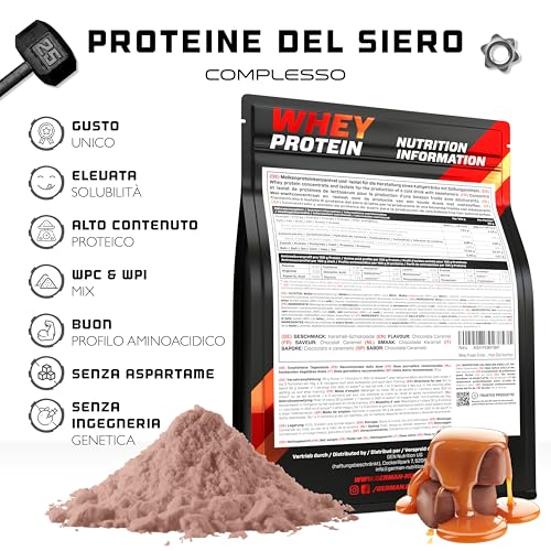 Elite Whey Protein Complex proteine in polvere 1000 g cioccolato e caramello