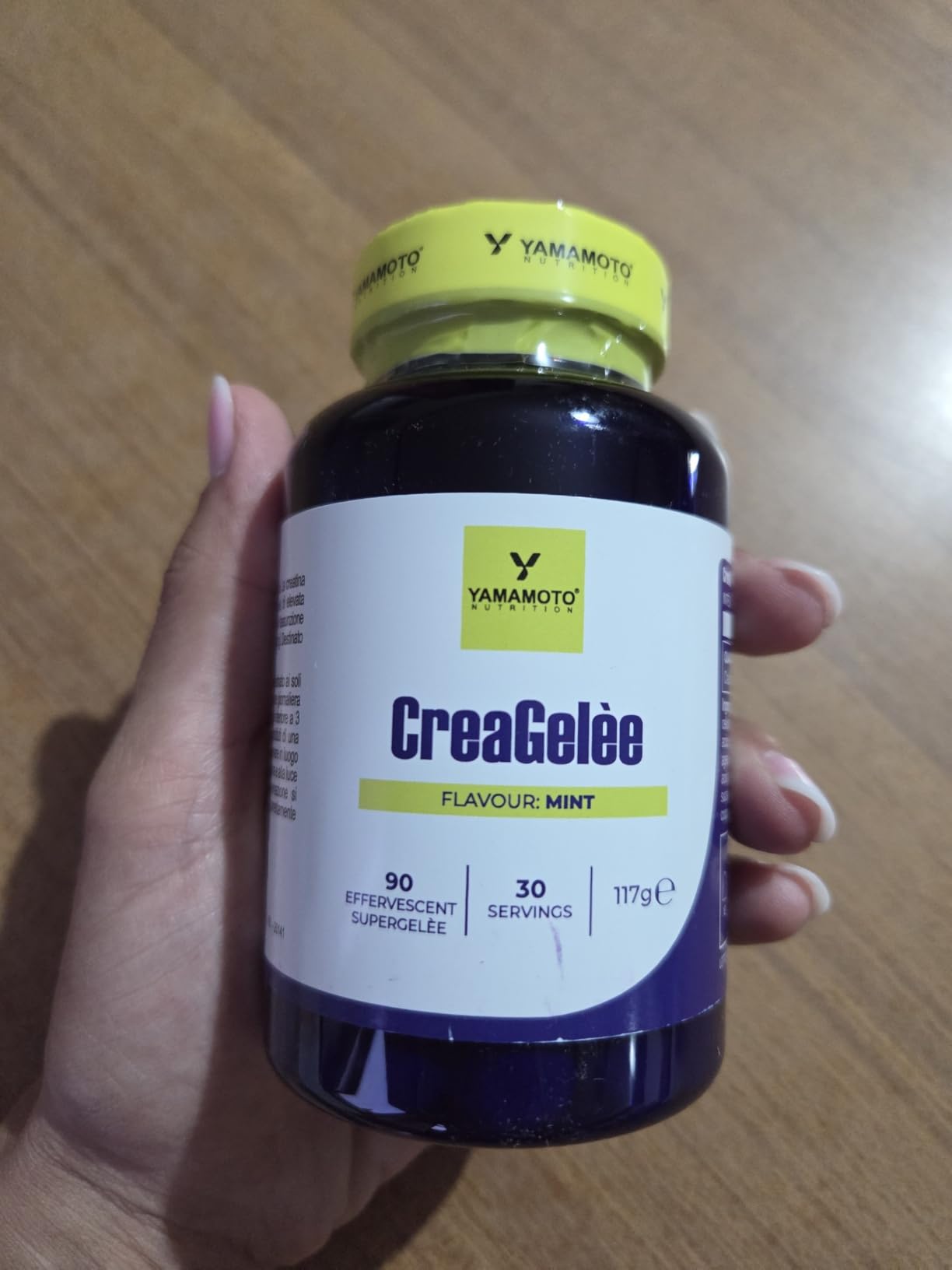 Yamamoto Creatina CreaGelèe creatina monoidrato 90 supergelèe menta effervescente
