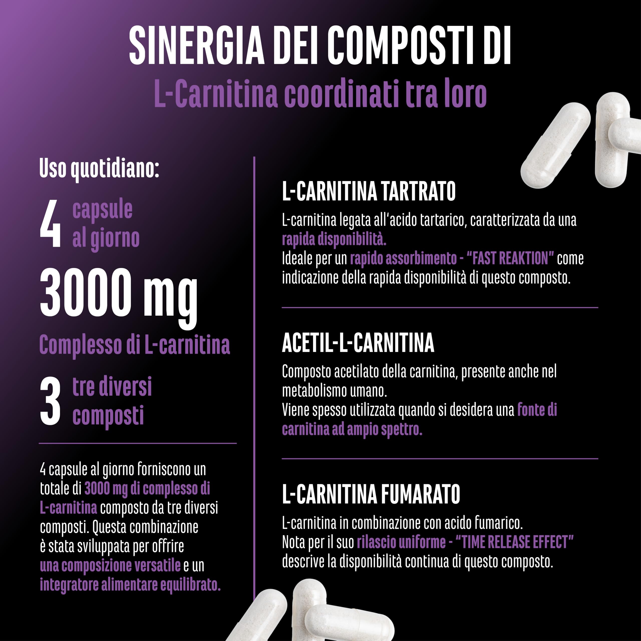 Elite Amino Singles L-Carnitina Triplo Complesso capsule vegane 120