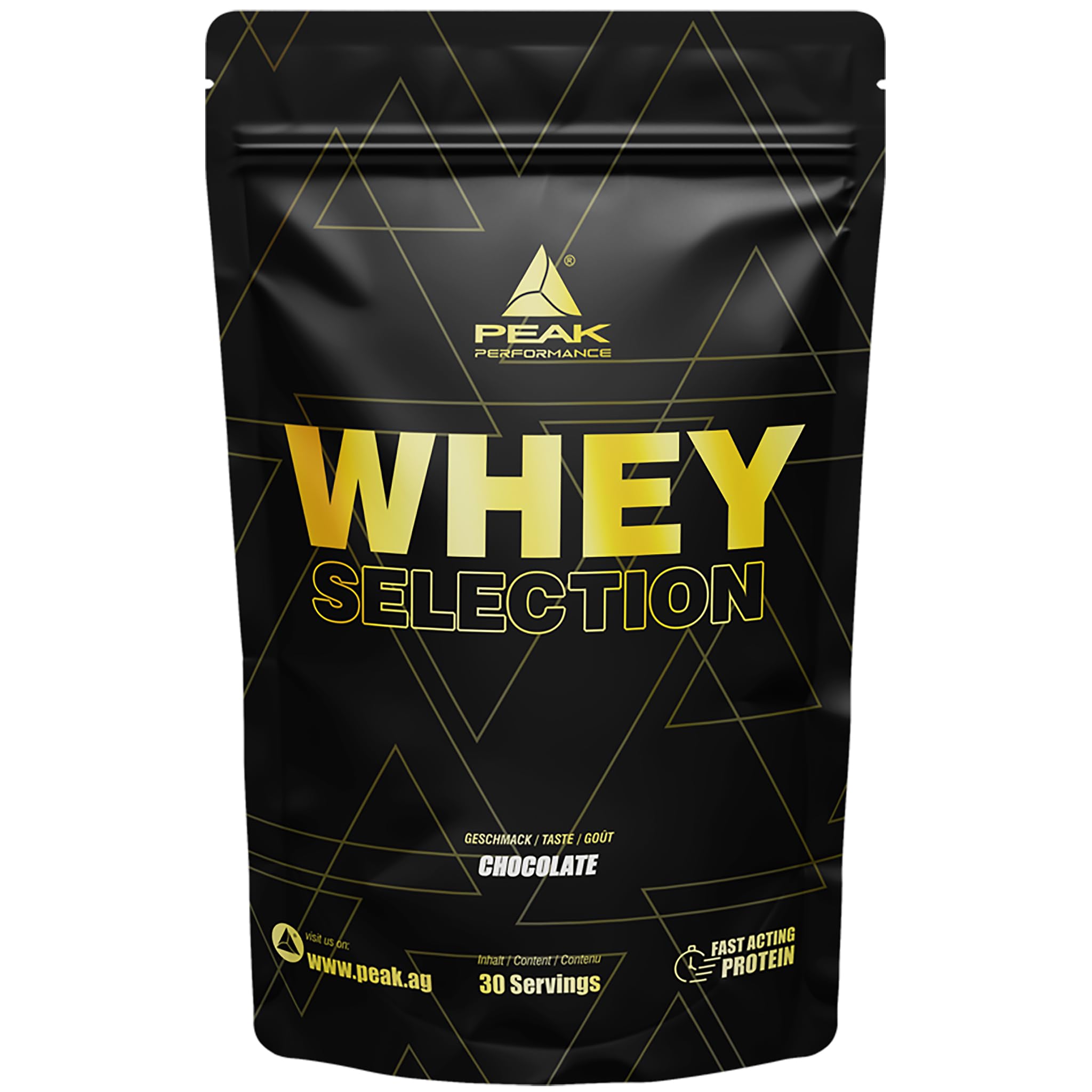 Green Peak Proteins PEAK Whey Selection proteine whey Banana 900 g, L-leucina