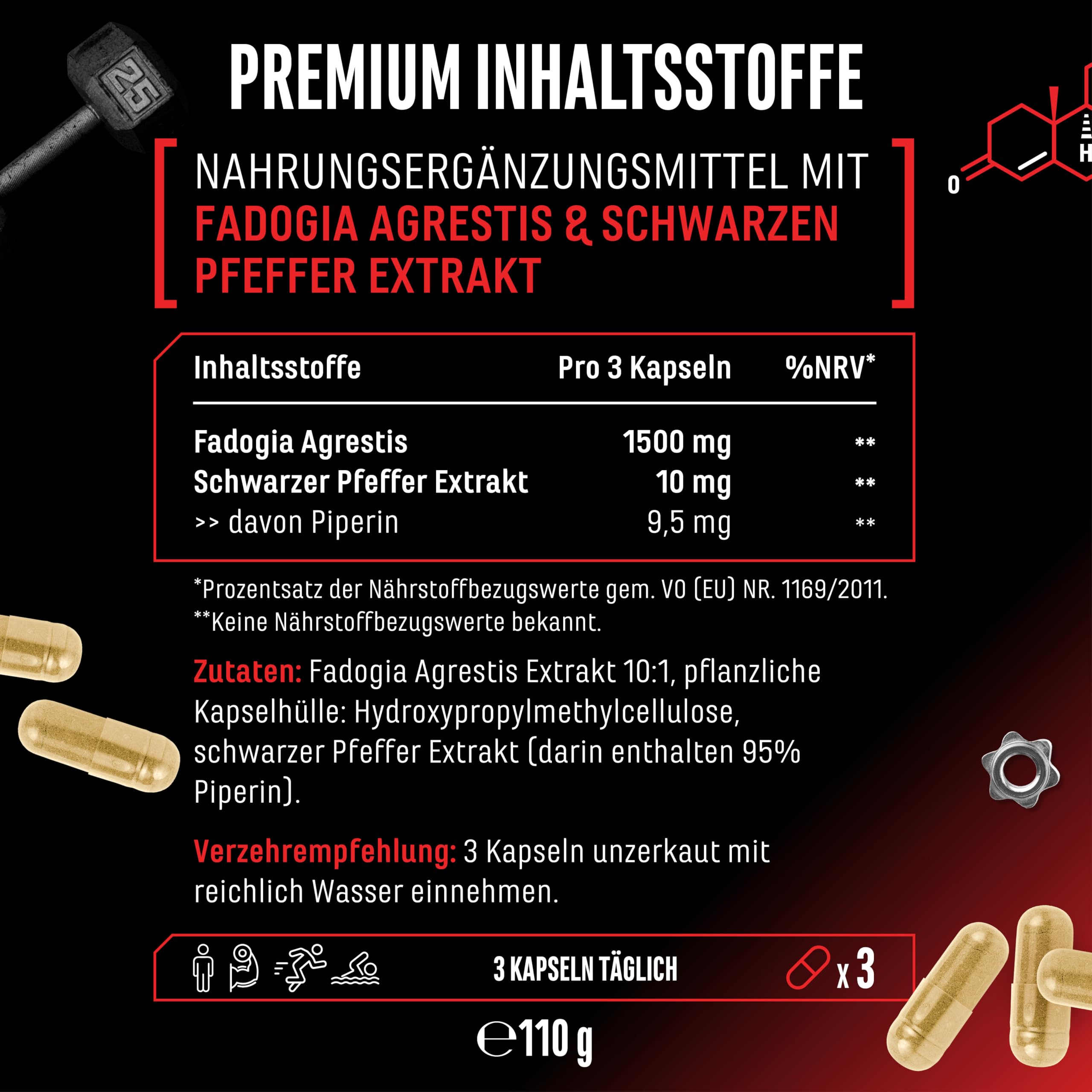 Elite Testo & Vitality Botanicals Fadogia Agrestis Max 180 capsule vegan