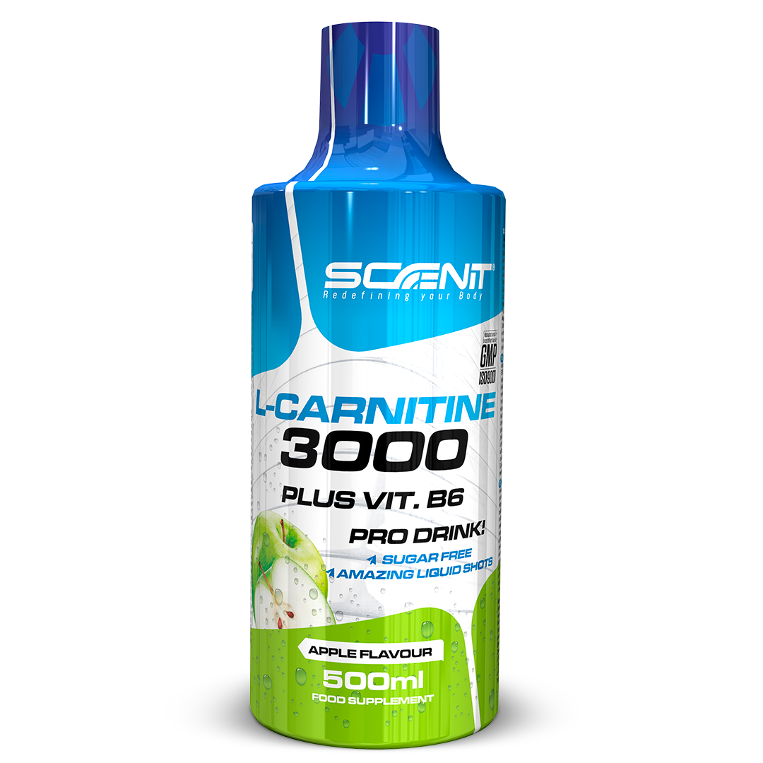 Scenit Nutrition Potenciadores deportivos L-Carnitine 3000 + Vitamina B6 liquido 500 ml