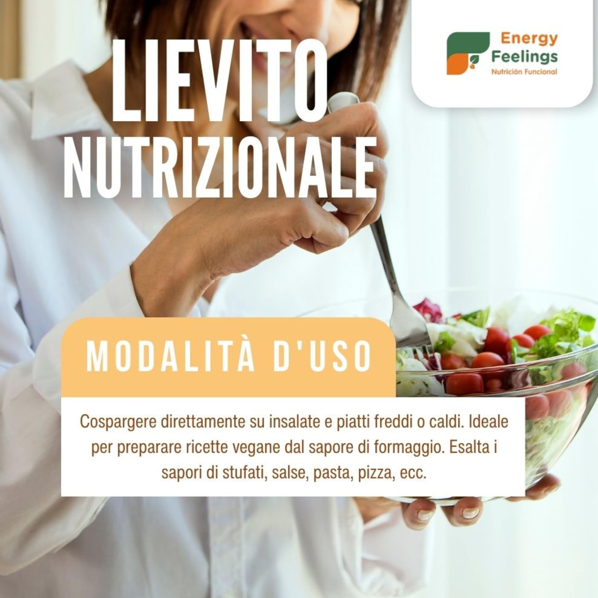 Energy Feelings Levadura Nutricional Lievito Nutrizionale in Scaglie 250 g vegano