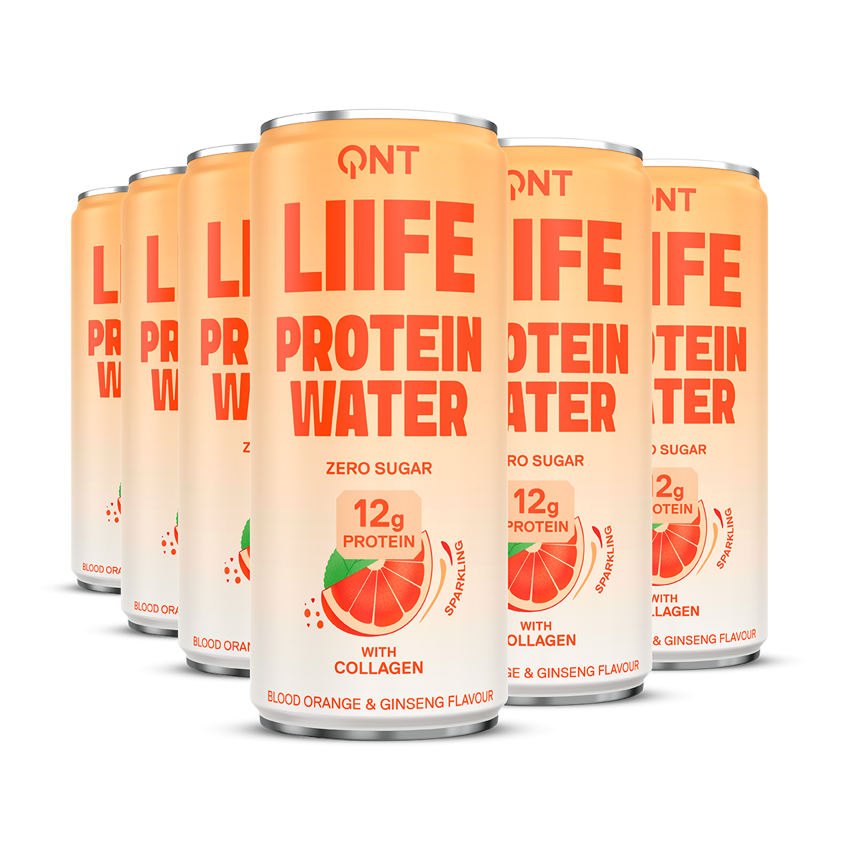 QNT Drinks Protein Water bevanda proteica limone e zenzero 12 x 330 ml senza zuccheri