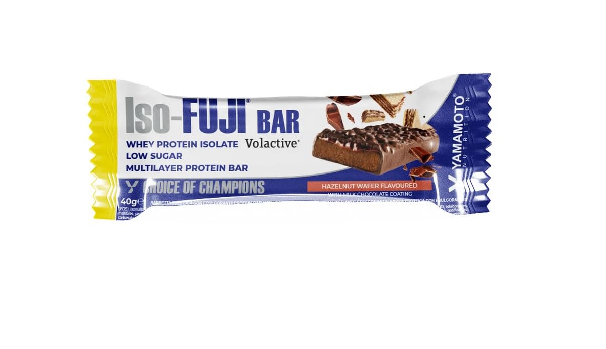 YAMAMOTO Barrette Iso-Fuji BAR barretta proteica gusto wafer nocciola 13 g