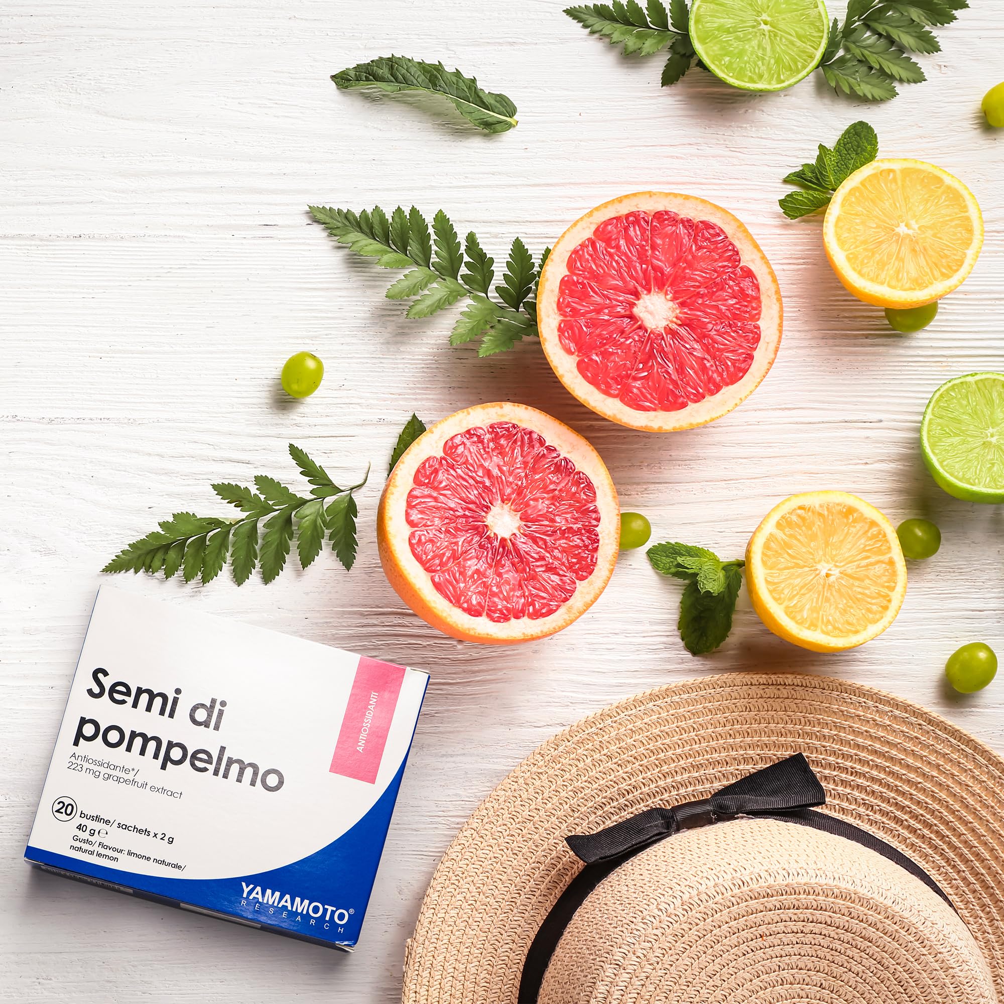 Yamamoto Salute Gastrointestinale Semi Di Pompelmo integratore limone 20 bustine 40 g