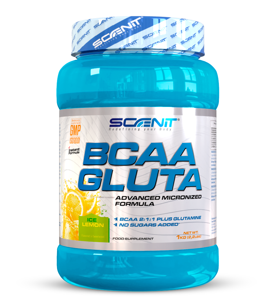 Scenit Nutrition Aminoacidi BCAA GLUTA aminoacidi ramificati 500 g con glutammina