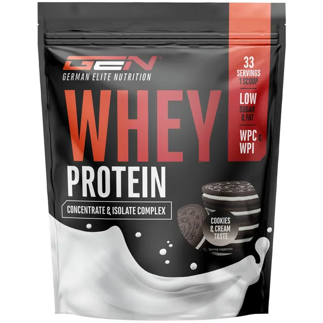 Elite Whey Protein Whey Proteine Complesso proteine in polvere Biscotti e Crema 1000 g con isolato