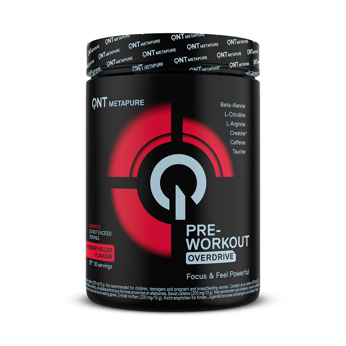 QNT Pre-Workout Overdrive pre workout Sweet Lemonade 390 g