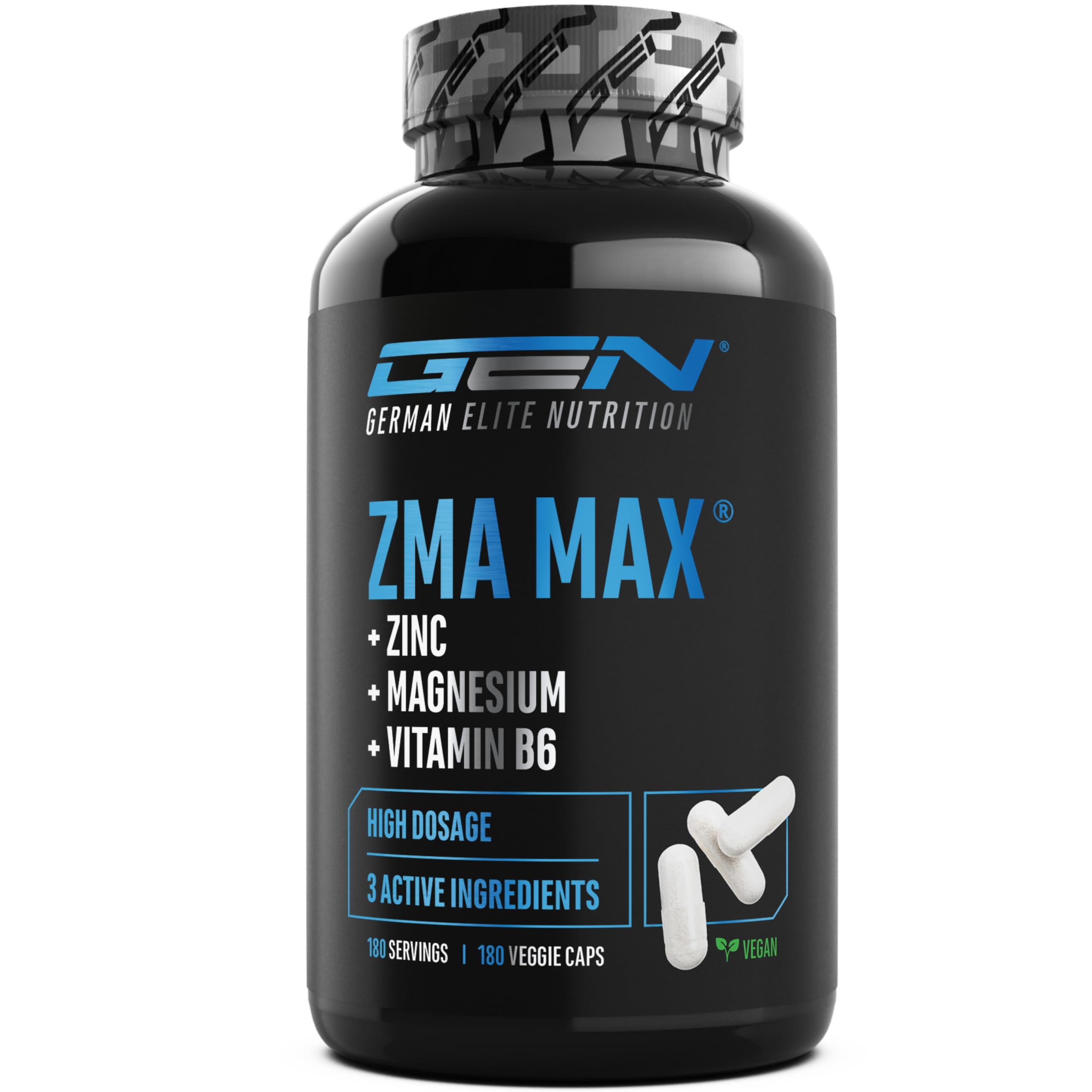 Elite Vitamins, Minerals & Hydration ZMA MAX capsule 180 pezzi magnesio zinco