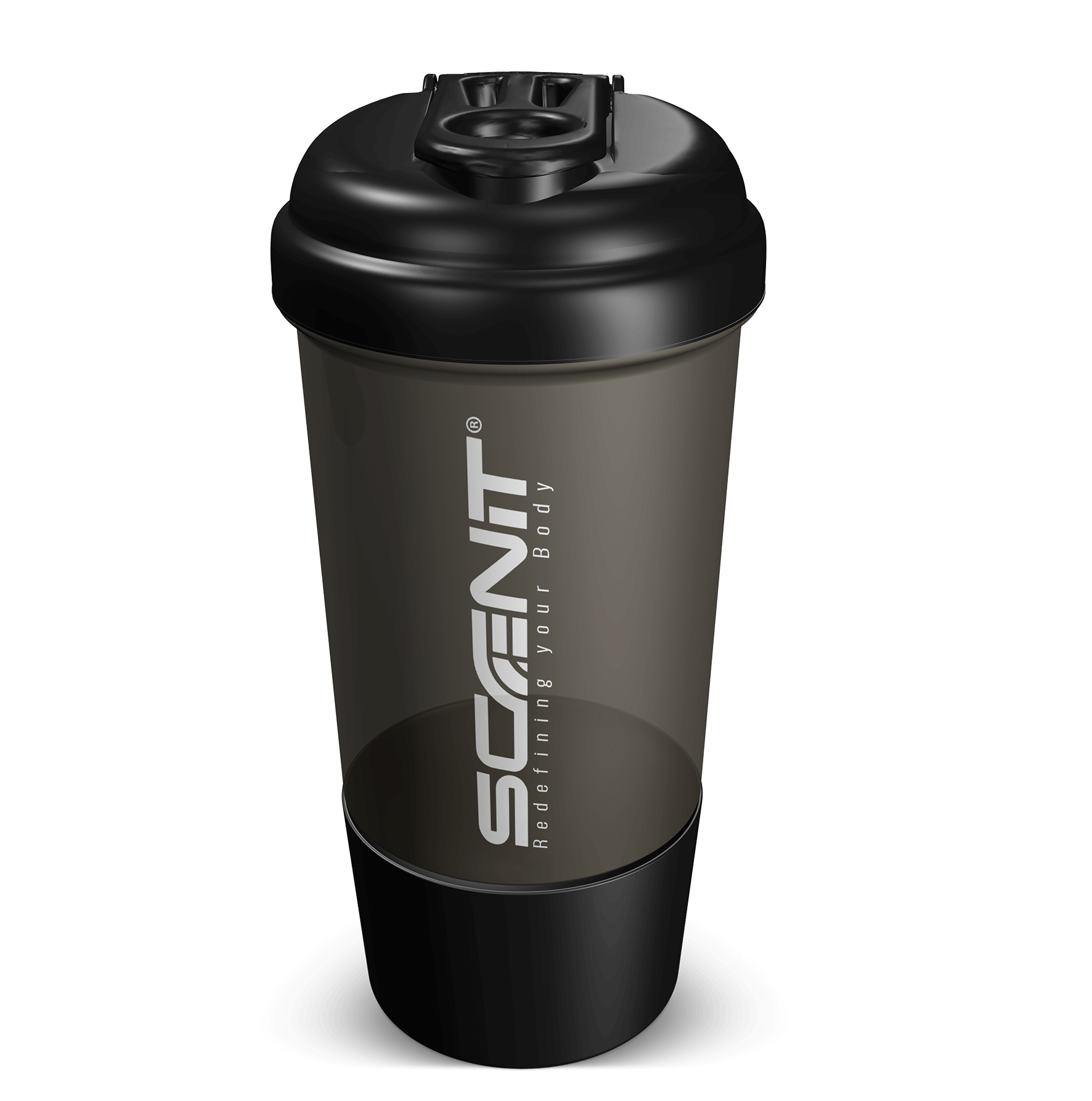 Scenit Nutrition Accessori Shaker premium con compartimento 500 ml oliva