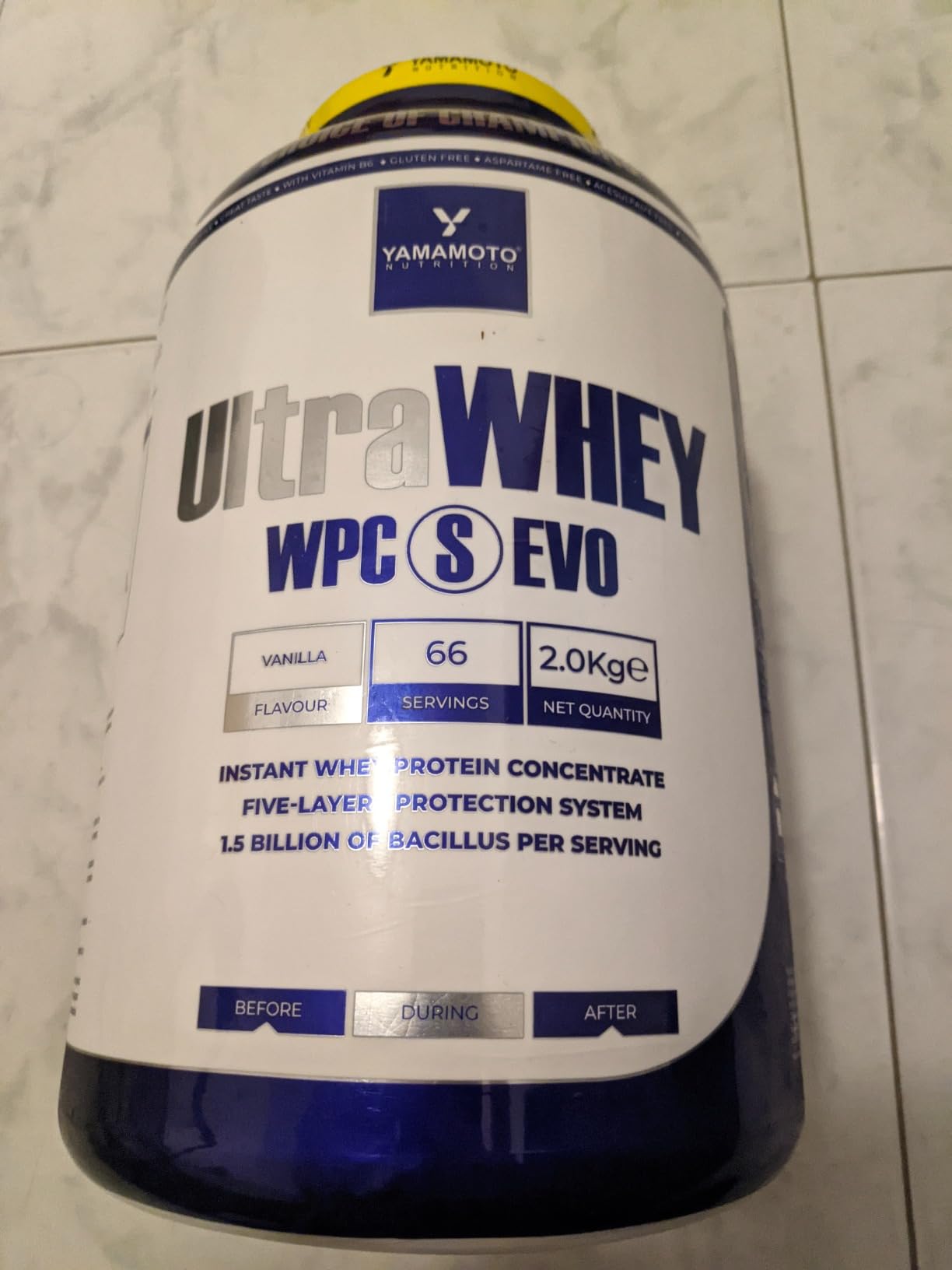 YAMAMOTO Proteine Ultra Whey WPC S EVO proteine vaniglia 1800 g