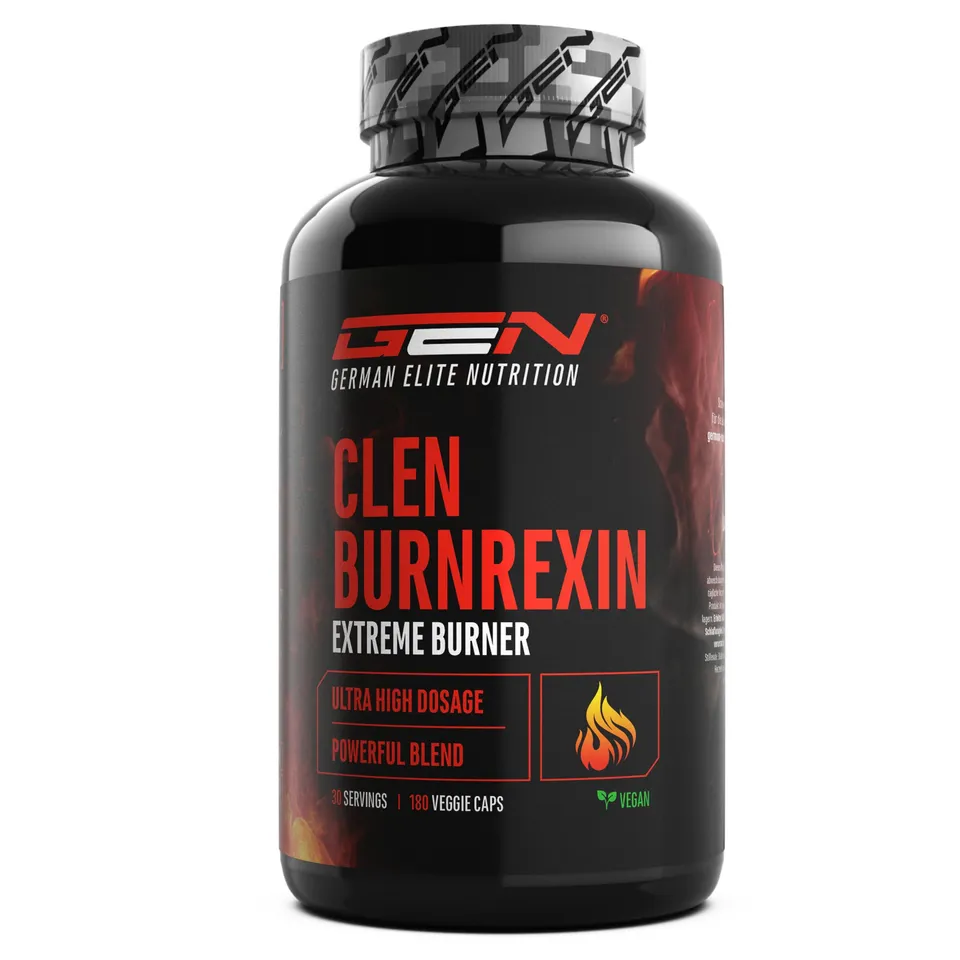 Elite Fat Burners & Cutting Clenburnrexin 180 capsule vegane con caffeina