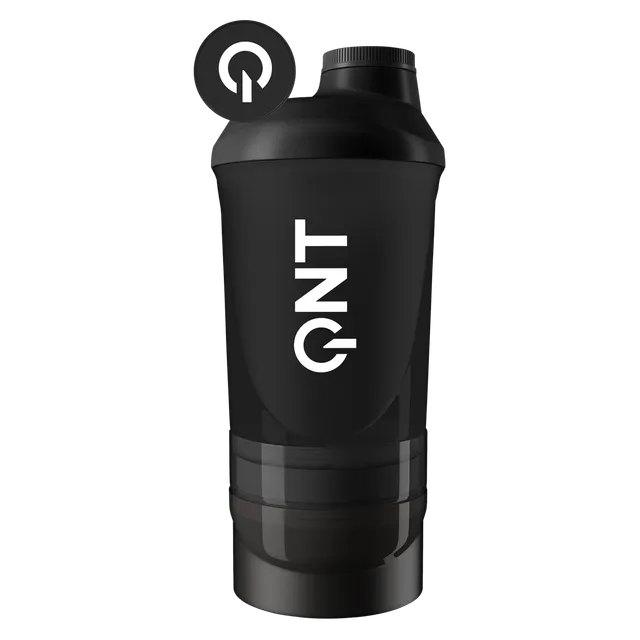 QNT Accessories Shaker QNT IT'S ON black smoke shaker 600 ml + 350 ml con setaccio