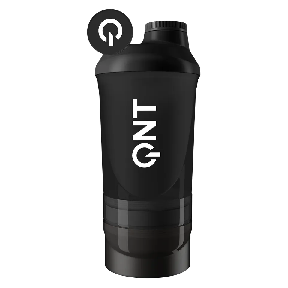 QNT Accessories Shaker QNT IT'S ON black smoke shaker 600 ml + 350 ml con setaccio