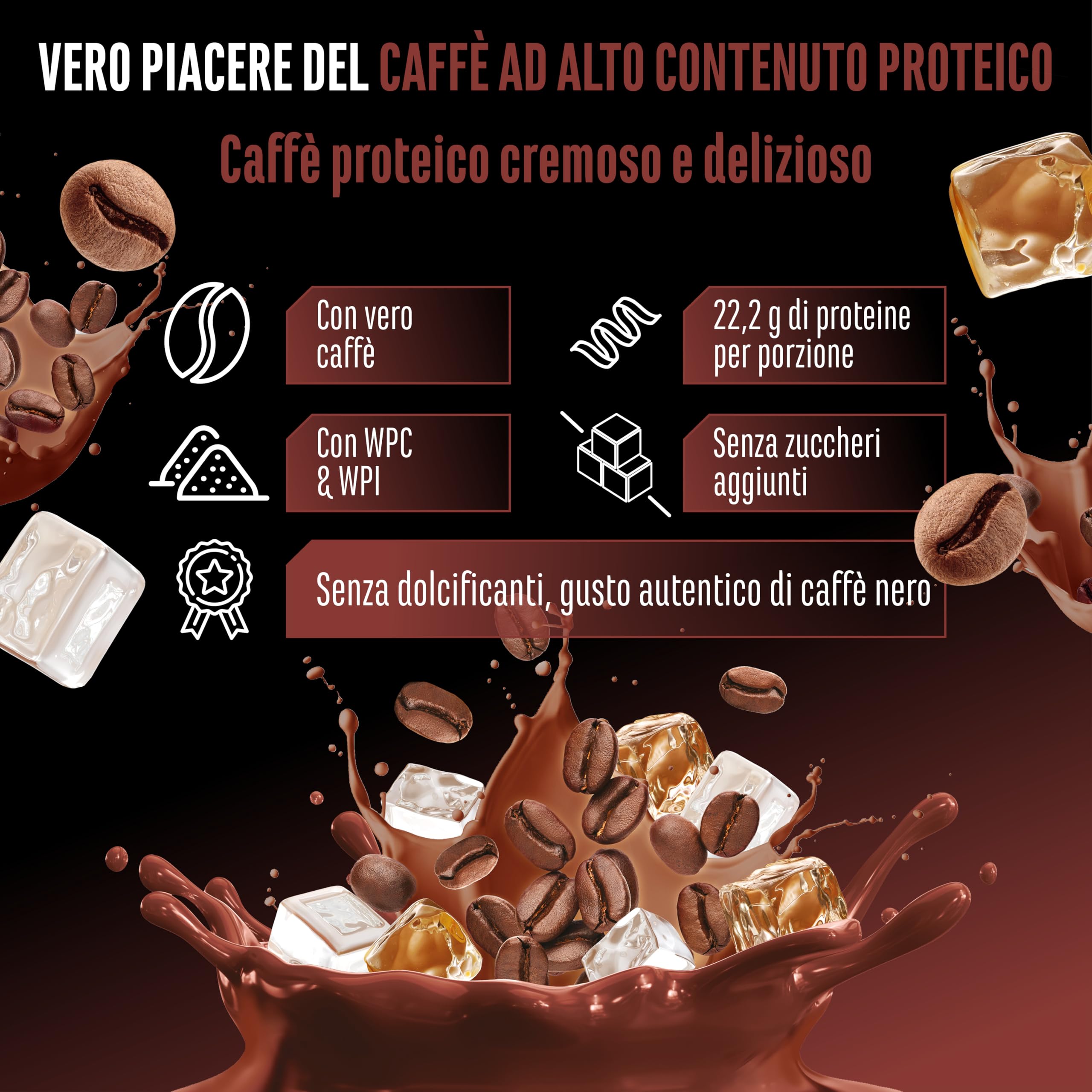 Elite Whey Protein Wheypresso Protein Coffee 908 g caffè intenso caffeina