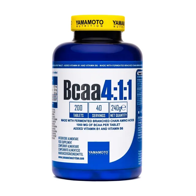 YAMAMOTO Aminoacidi e BCAAs Bcaa 4:1:1 BCAA 200 compresse B1 B6