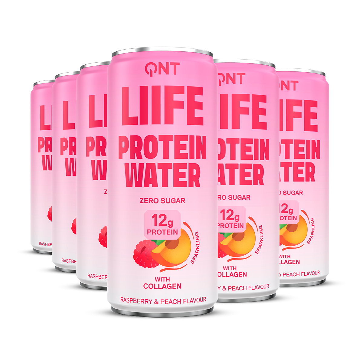 QNT Drinks Protein Water bevanda proteica limone e zenzero 12 x 330 ml senza zuccheri