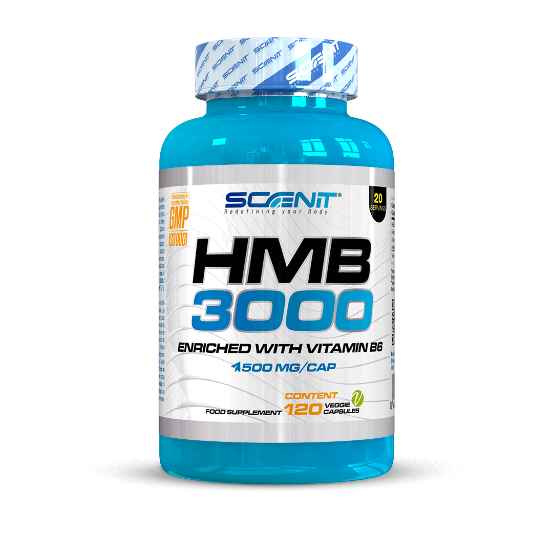 Scenit Nutrition Potenziatori sportivi HMB 3000 con Vitamina B6 capsule vegane 120
