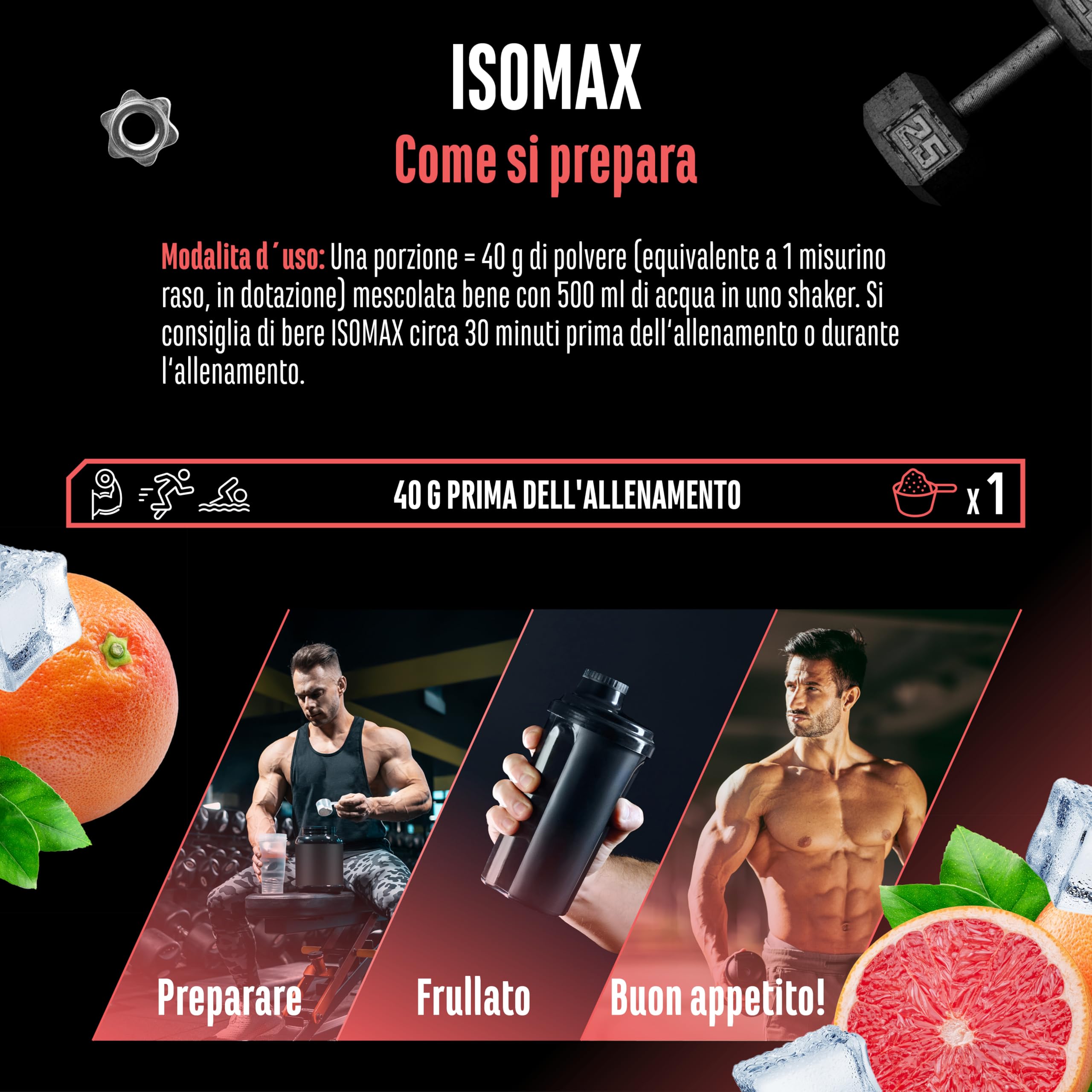 Elite Vitamins, Minerals & Hydration Isomax bevanda isotonica 1 kg pompelmo vegana