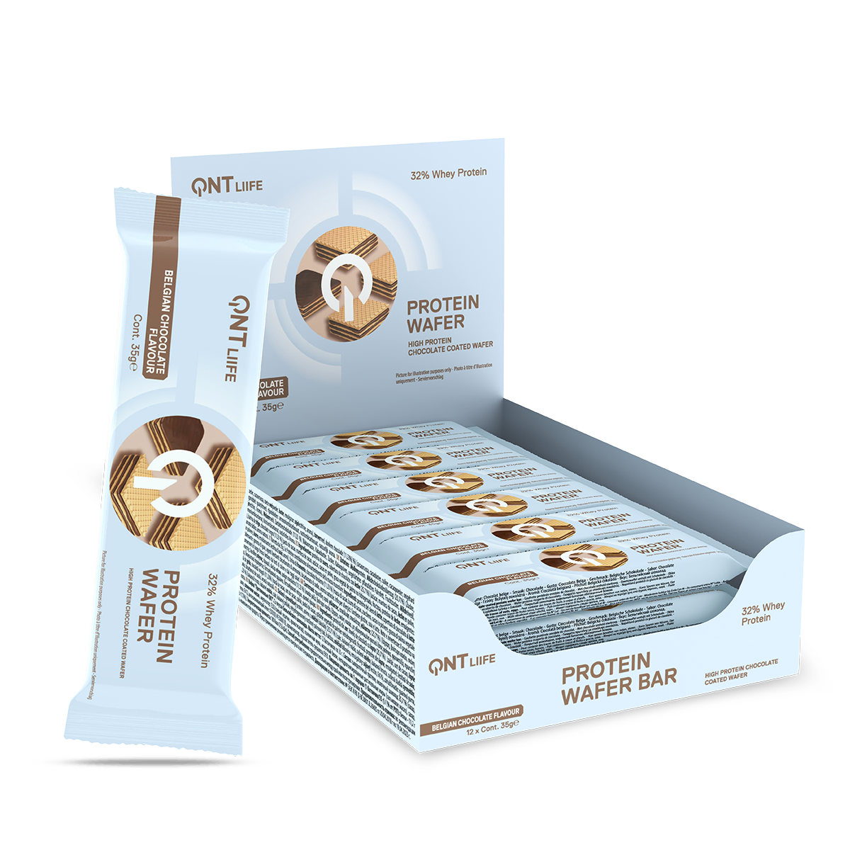 QNT Protein Bars Protein Wafer barretta wafer 12 × 35 g