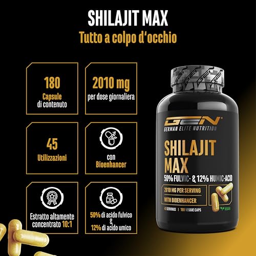 Elite Organ, Joint & Health Support Mumijo Shilajit Max capsule 180 vegano