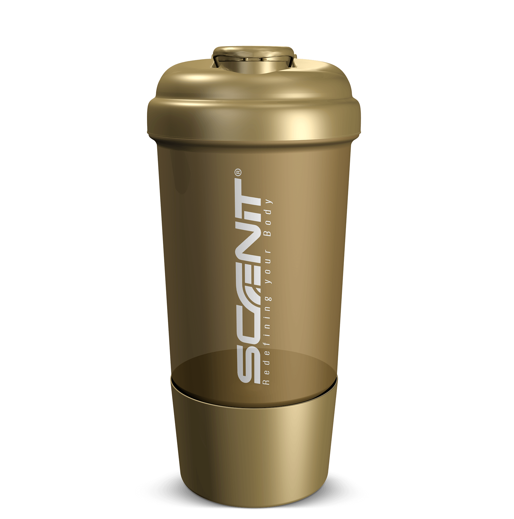 Scenit Nutrition Accessori Shaker premium con compartimento 500 ml oliva