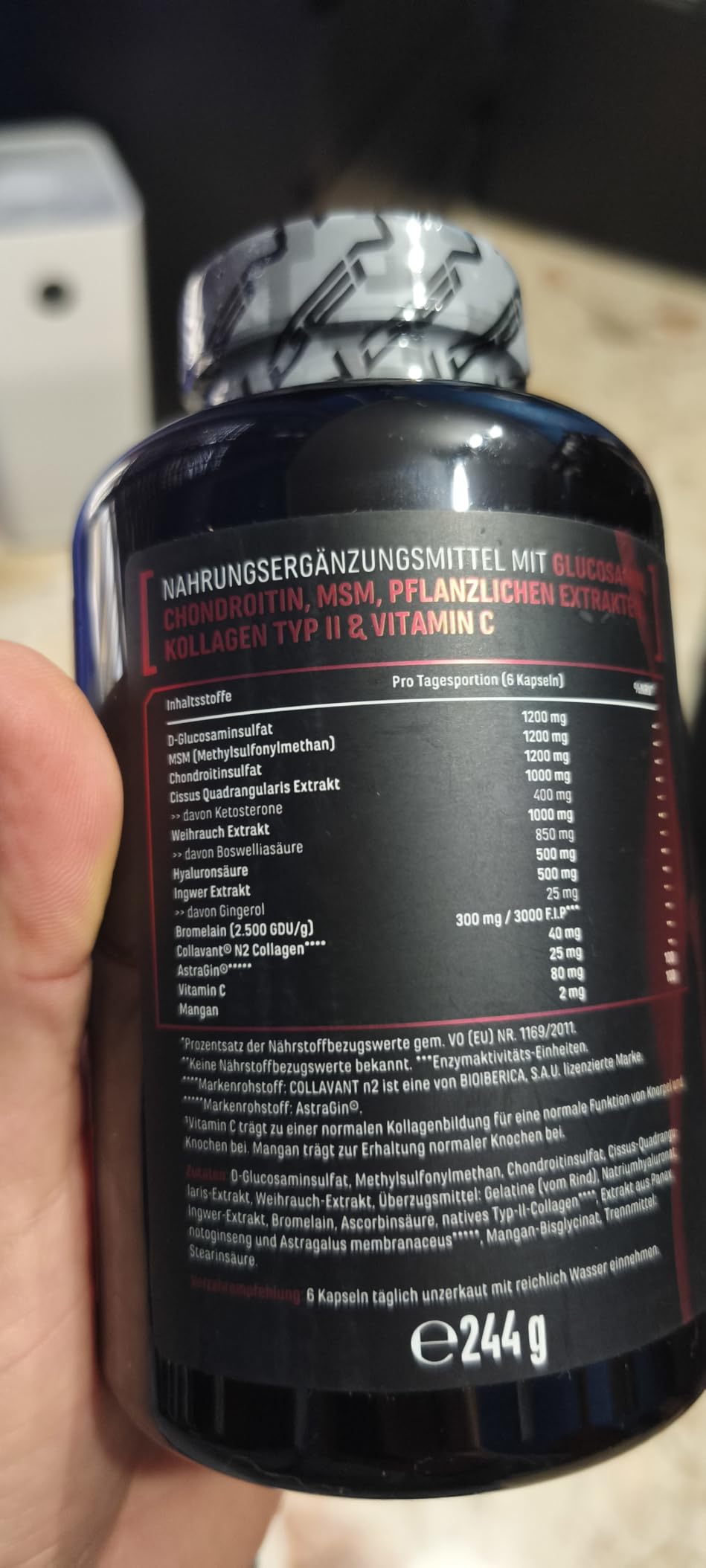 Elite Organ, Joint & Health Support Bone Force complesso articolare 180 capsule senza glutine