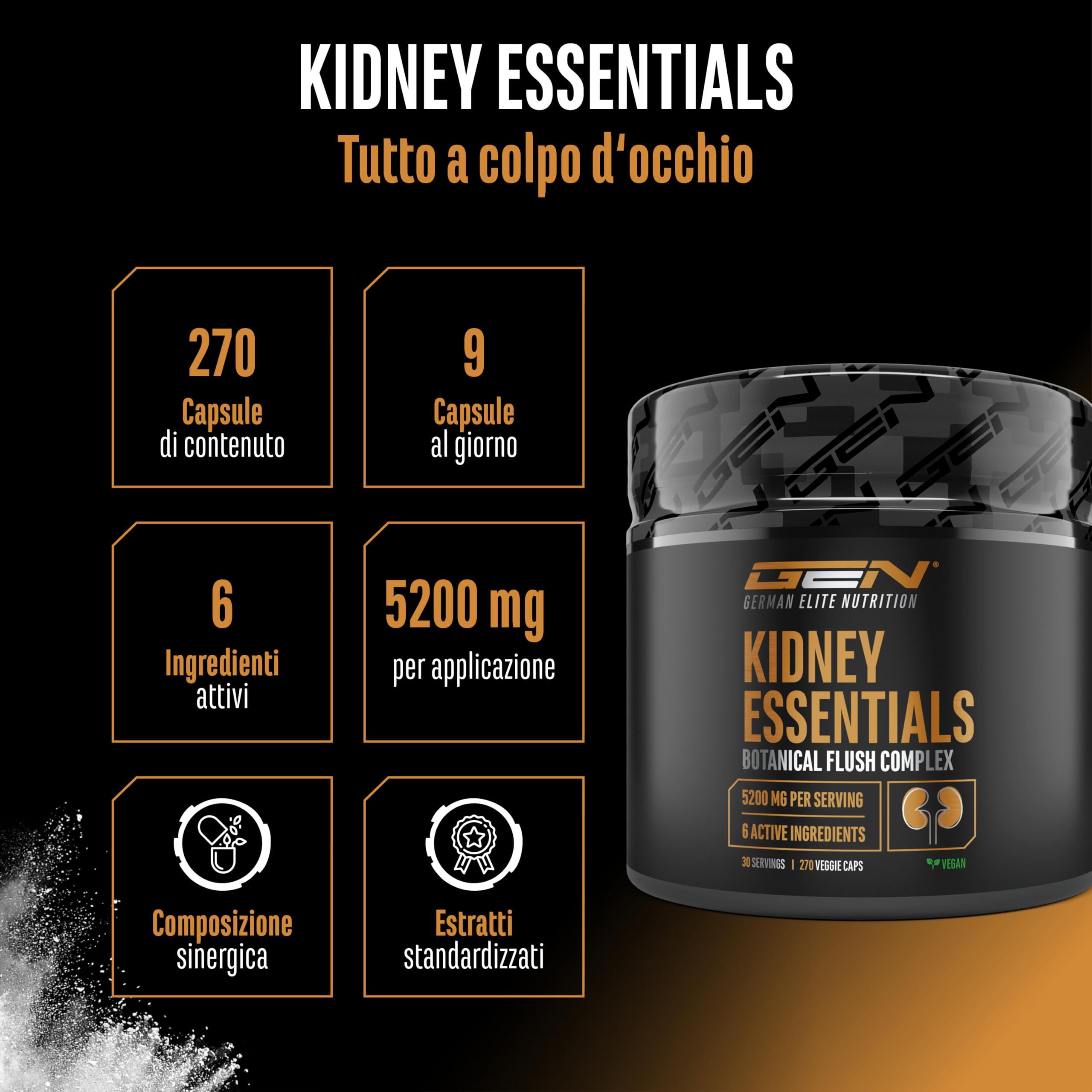 Elite Organ, Joint & Health Support Kidney Essentials 270 capsule vegane