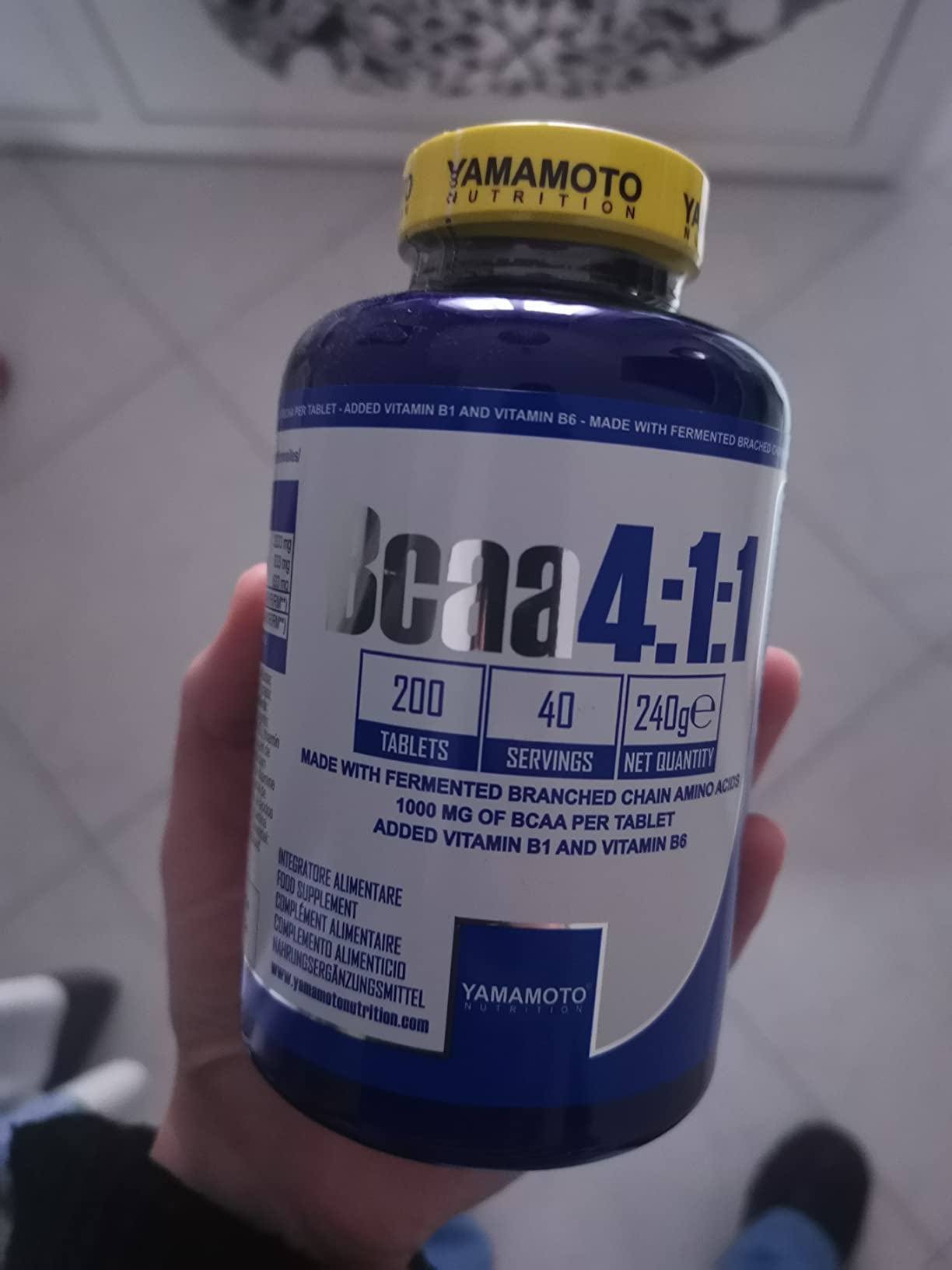 YAMAMOTO Aminoacidi e BCAAs Bcaa 4:1:1 BCAA 200 compresse B1 B6
