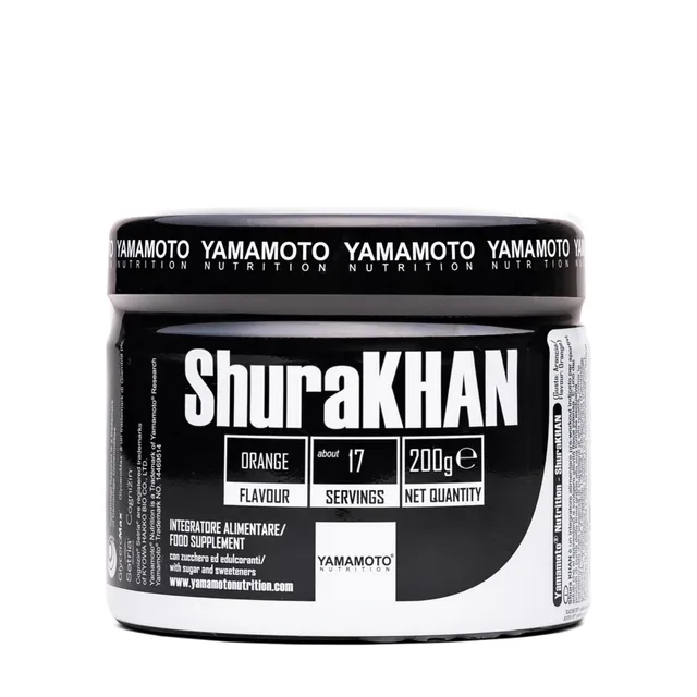 YAMAMOTO ShuraKHAN integratore pre workout 200 g gusto arancia