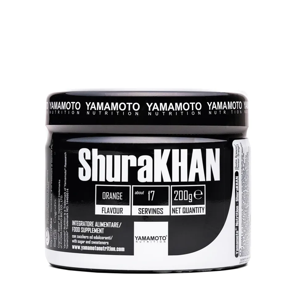 YAMAMOTO ShuraKHAN integratore pre workout 200 g gusto arancia