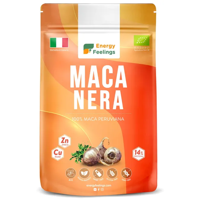 Energy Feelings Dietética & Suplementos Maca Nera in polvere Bio 500 g