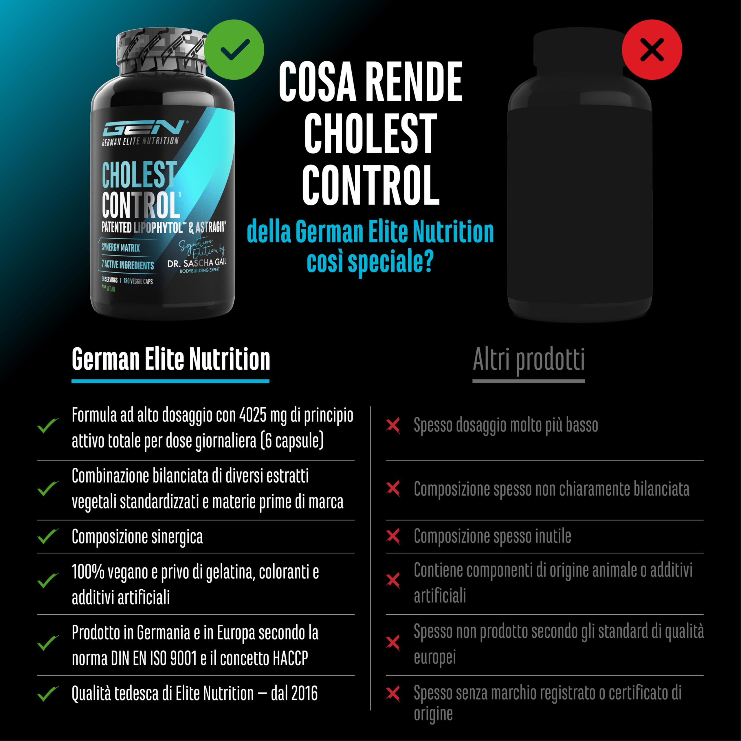 Elite Organ, Joint & Health Support Cholest Control capsule 180 vegane