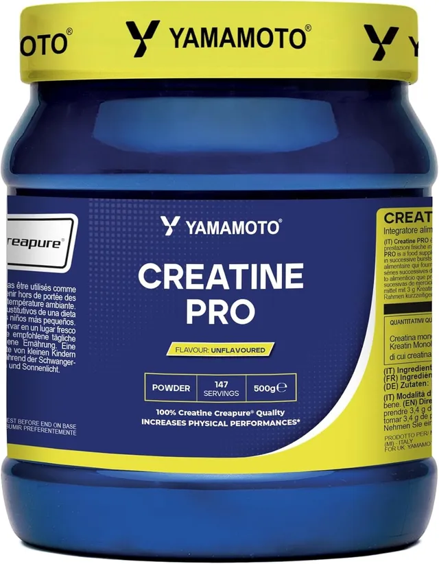 YAMAMOTO Creatina Crea Powder Creapure creatina in polvere 500 g micronizzata