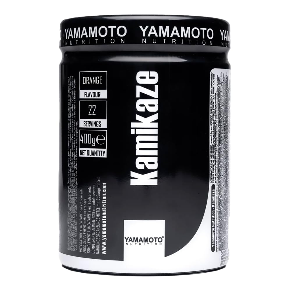 YAMAMOTO Pre-Workout Kamikaze pre-workout 400 g arancia versione 2023