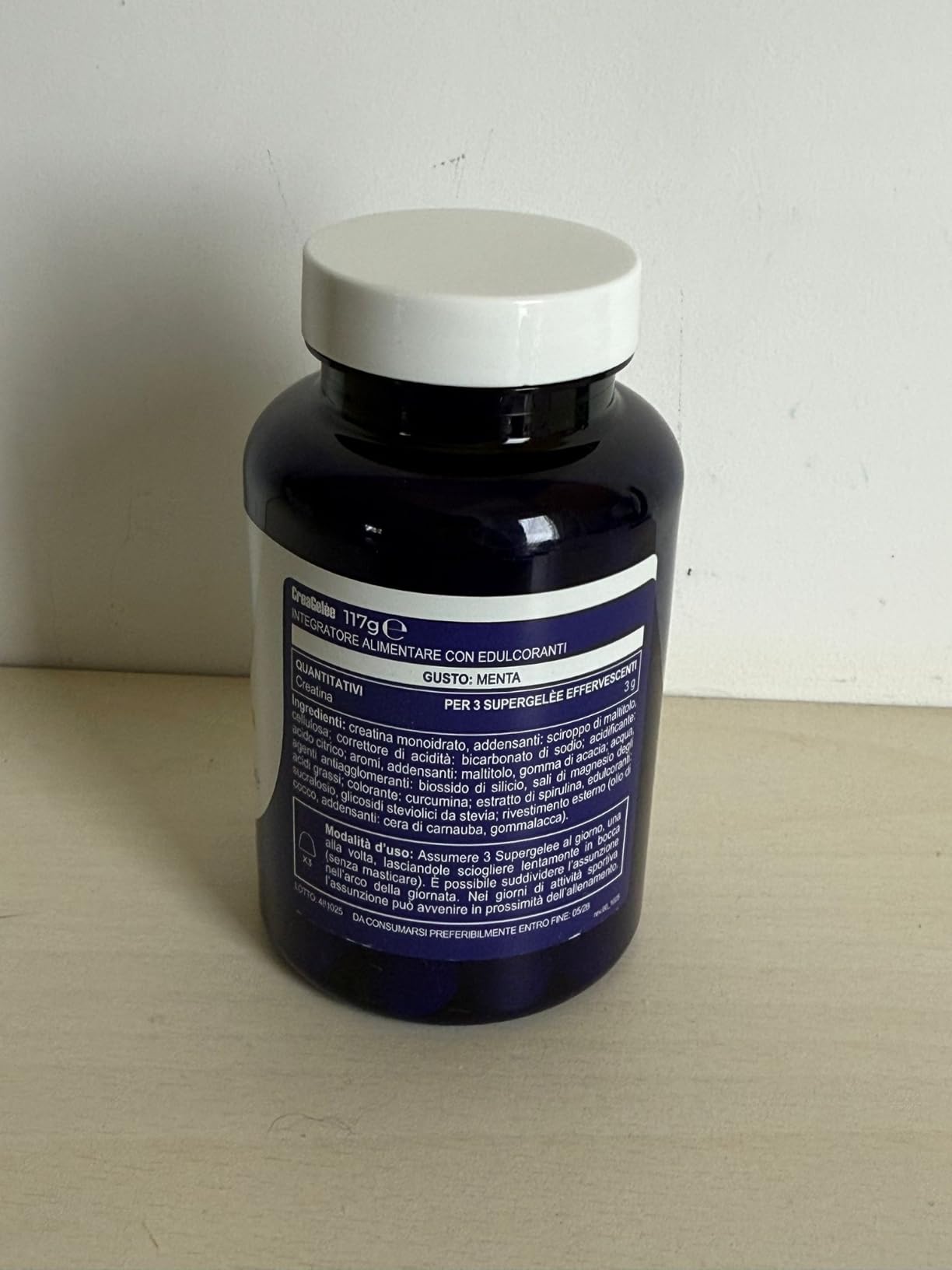 Yamamoto Creatina CreaGelèe creatina monoidrato 90 supergelèe menta effervescente
